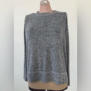 Lucky Brand Heather Gray Crewneck Top